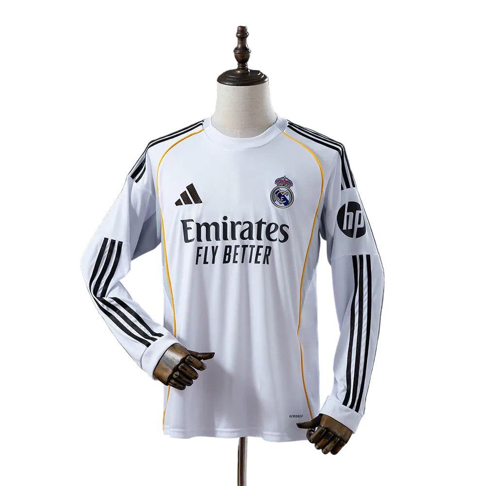 Real Madrid 25/26 Home Long-Sleeve Kit