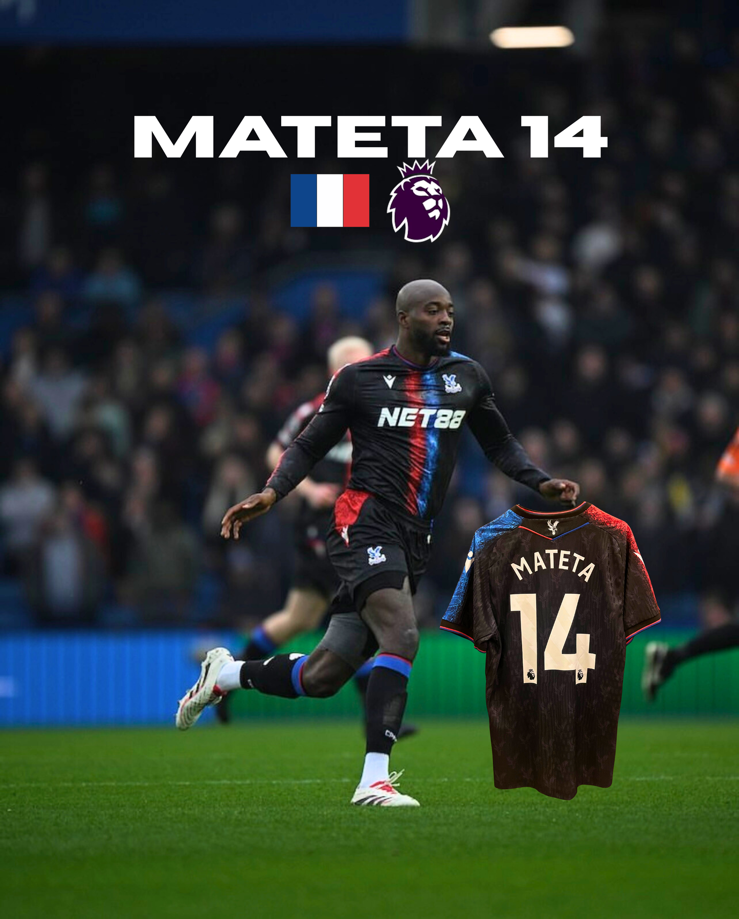Crystal Palace 24/25 Away Kit “Mateta 14”