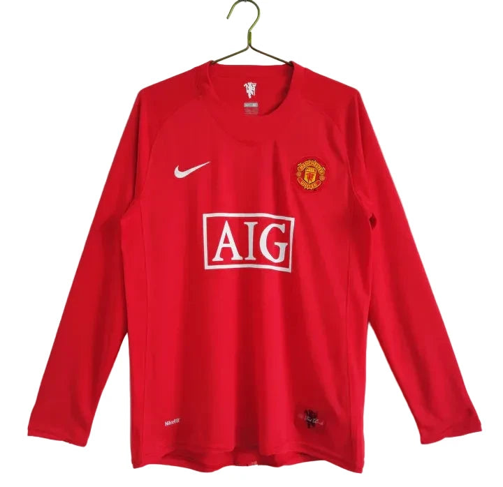 Manchester United 2007/08 Home Long-Sleeve Kit