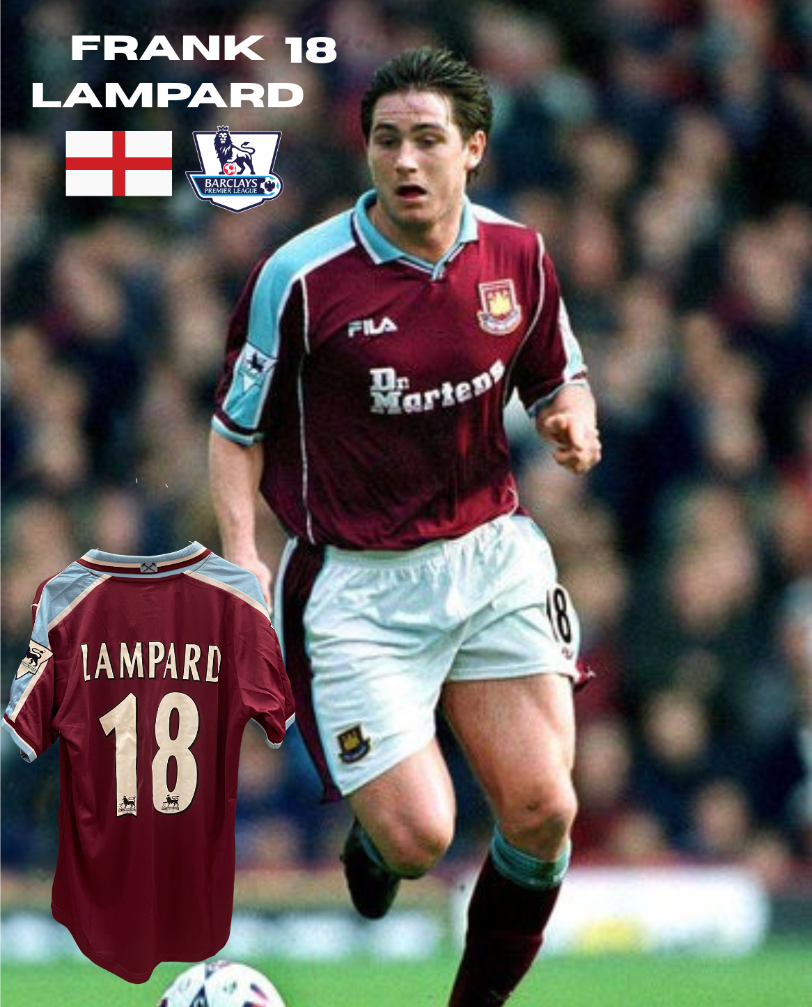 West Ham 2000/01 Home Kit “Lampard 18”